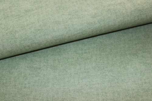Designerbaumwollstoff Melange grün (10 cm)